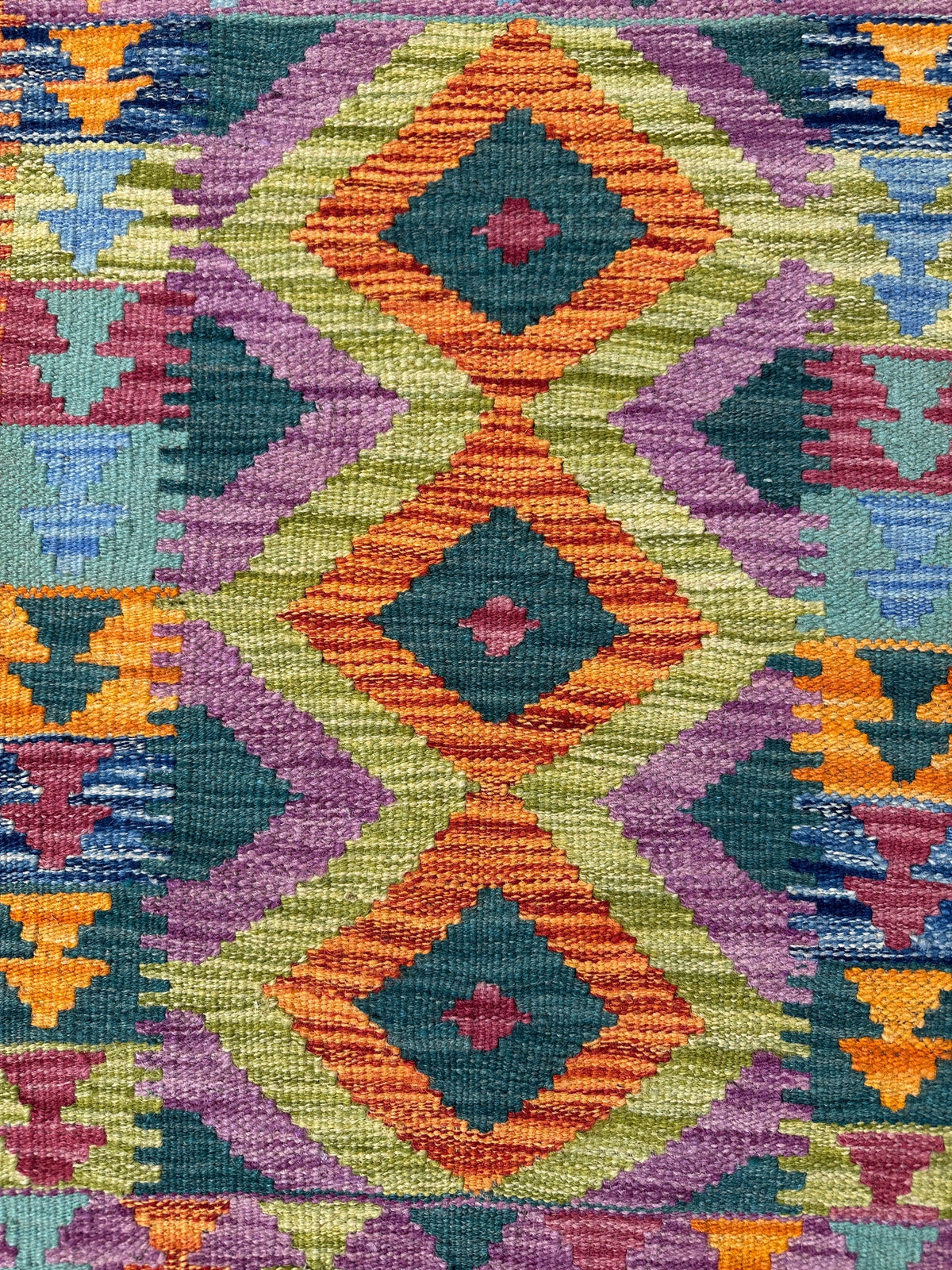 Chobi Kilim Rug - 87 cm x 62 cm