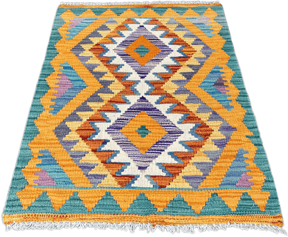Chobi Kilim Rug - 81 cm x 60 cm