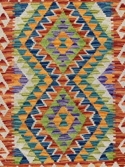 Chobi Kilim Rug - 87 cm x 60 cm