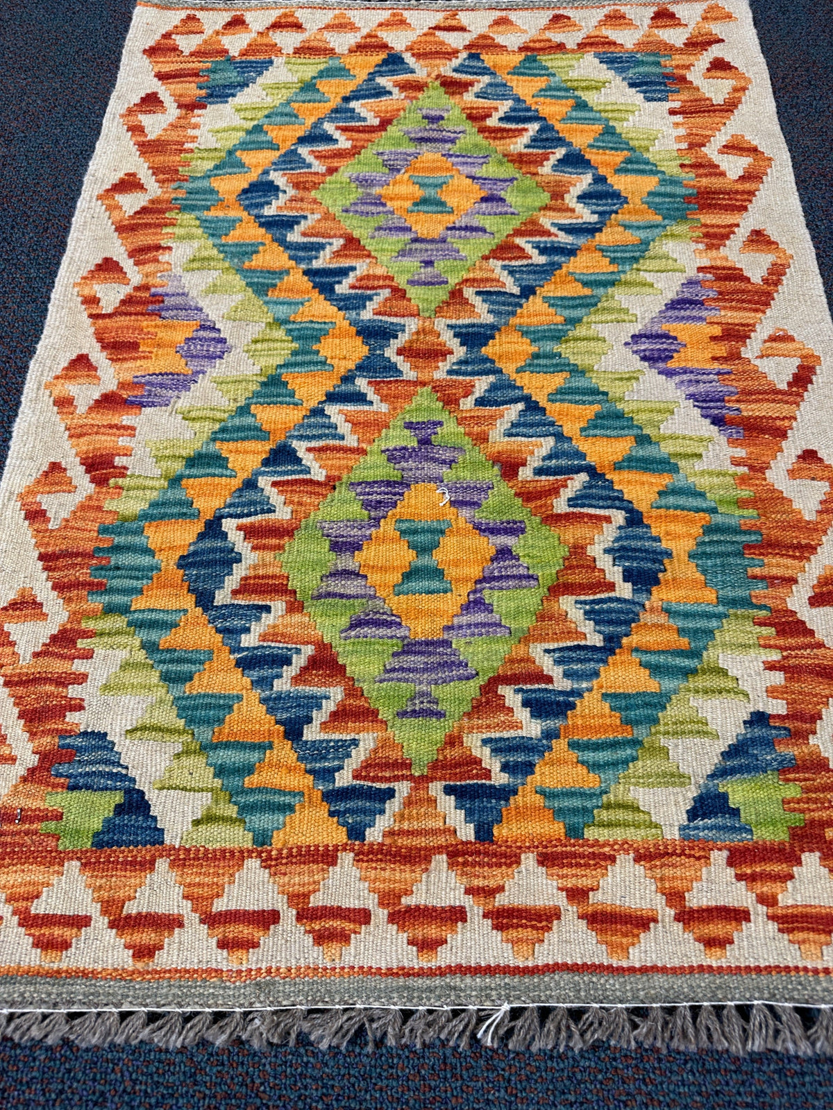 Chobi Kilim Rug - 87 cm x 60 cm
