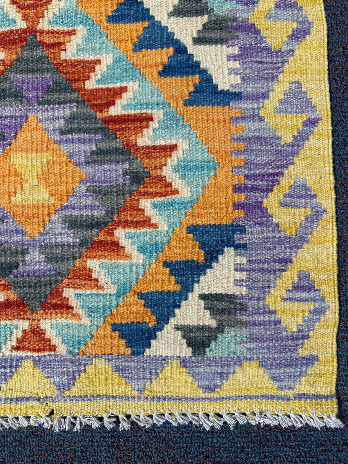 Chobi Kilim Rug - 88 cm x 61 cm