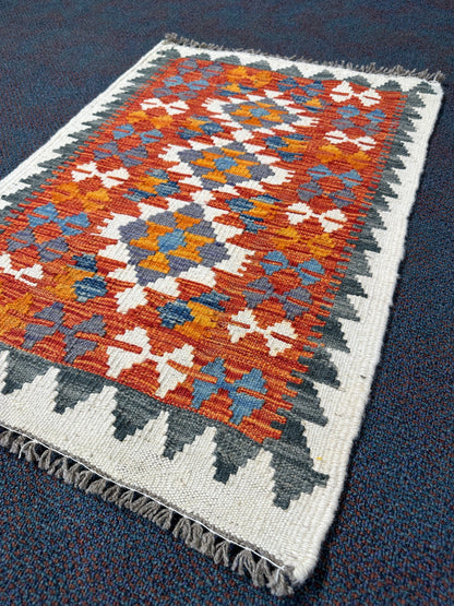 Chobi Kilim Rug - 83 cm x 58 cm