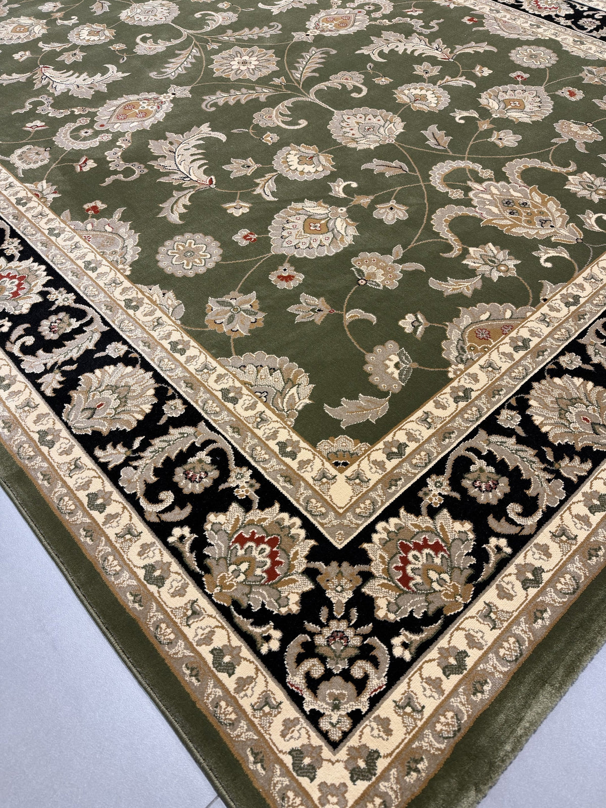 Julian Green Floral Rug