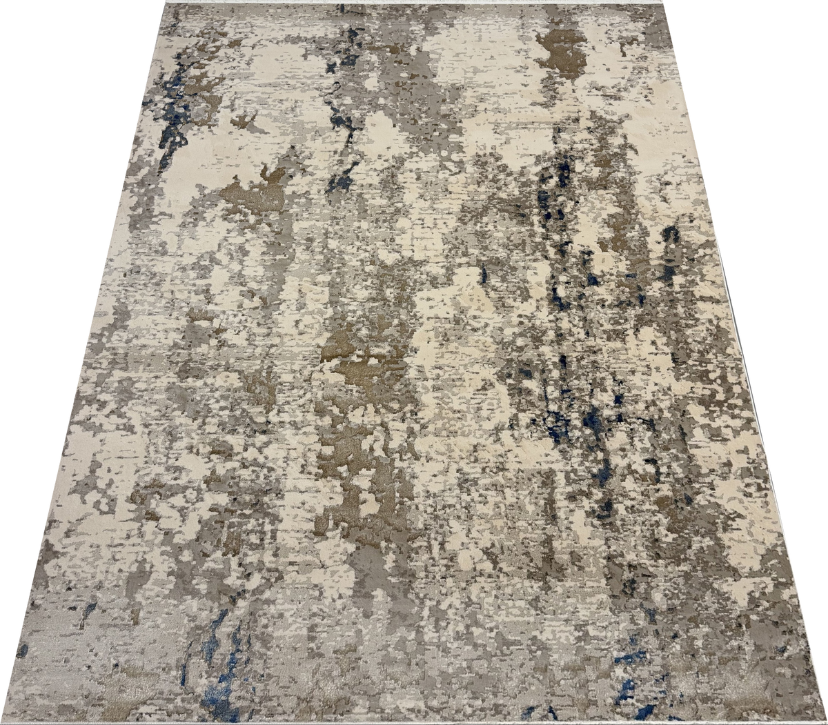 Paradise 1 Modern Beige & Blue Rug