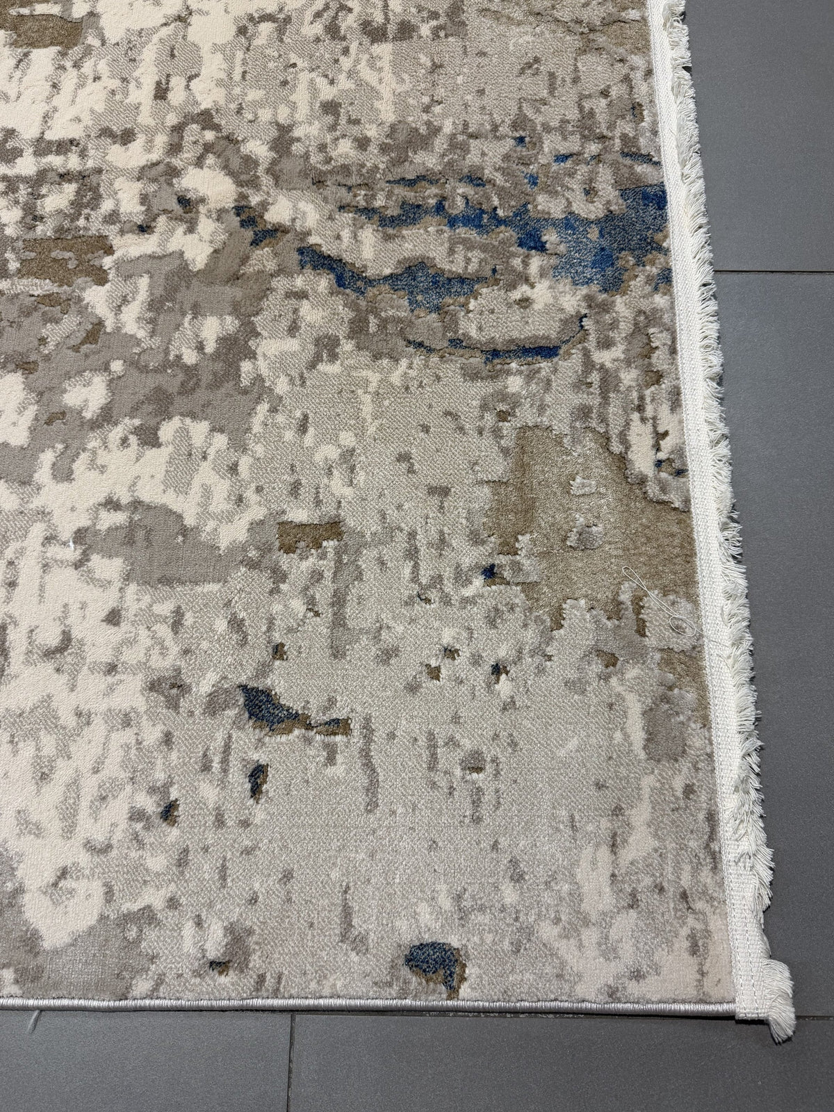 Paradise 1 Modern Beige & Blue Rug