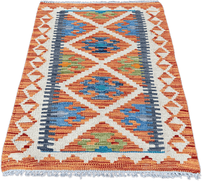Chobi Kilim Rug - 85 cm x 60 cm