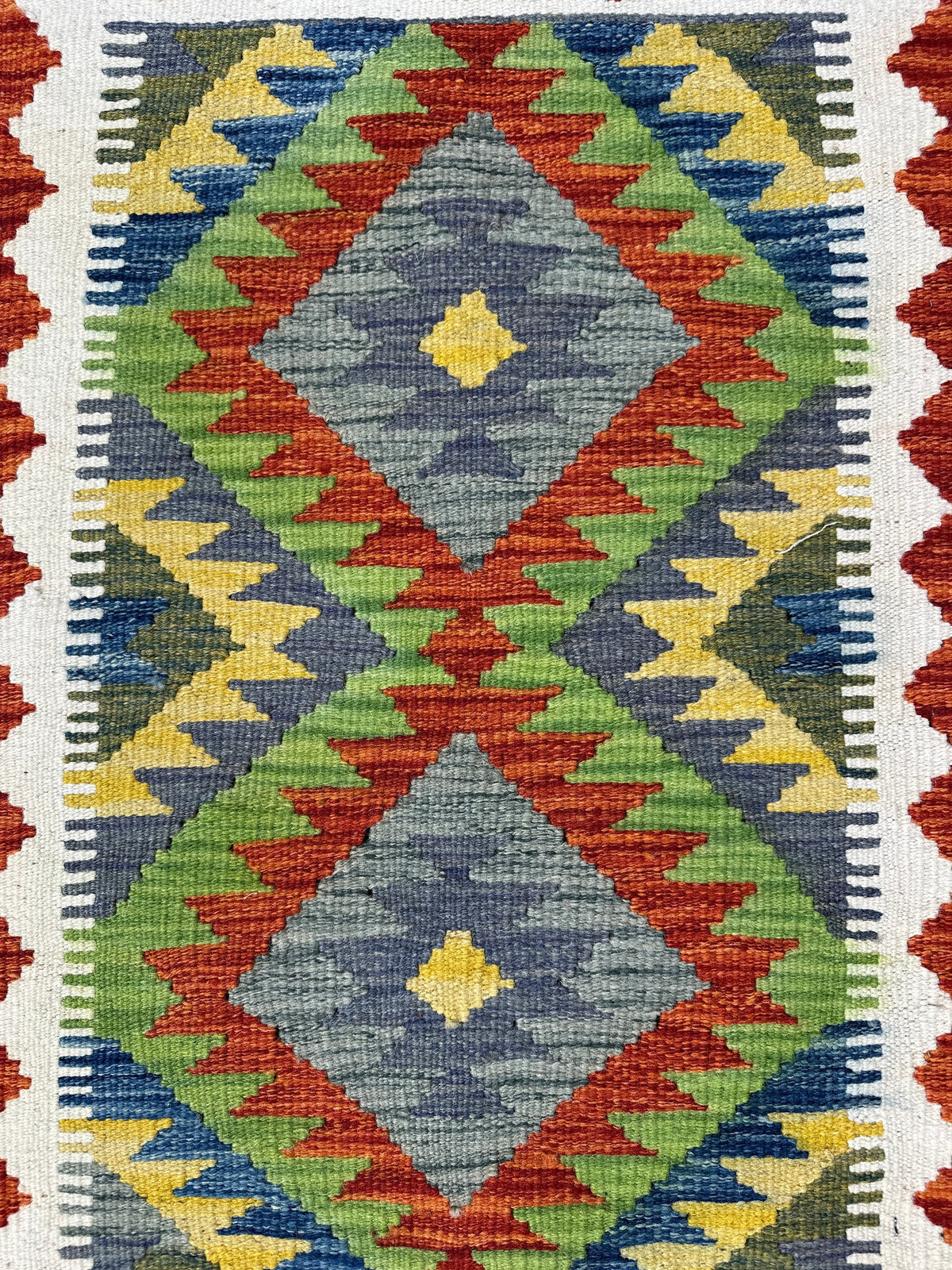 Chobi Kilim Rug - 89 cm x 61 cm