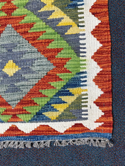 Chobi Kilim Rug - 89 cm x 61 cm