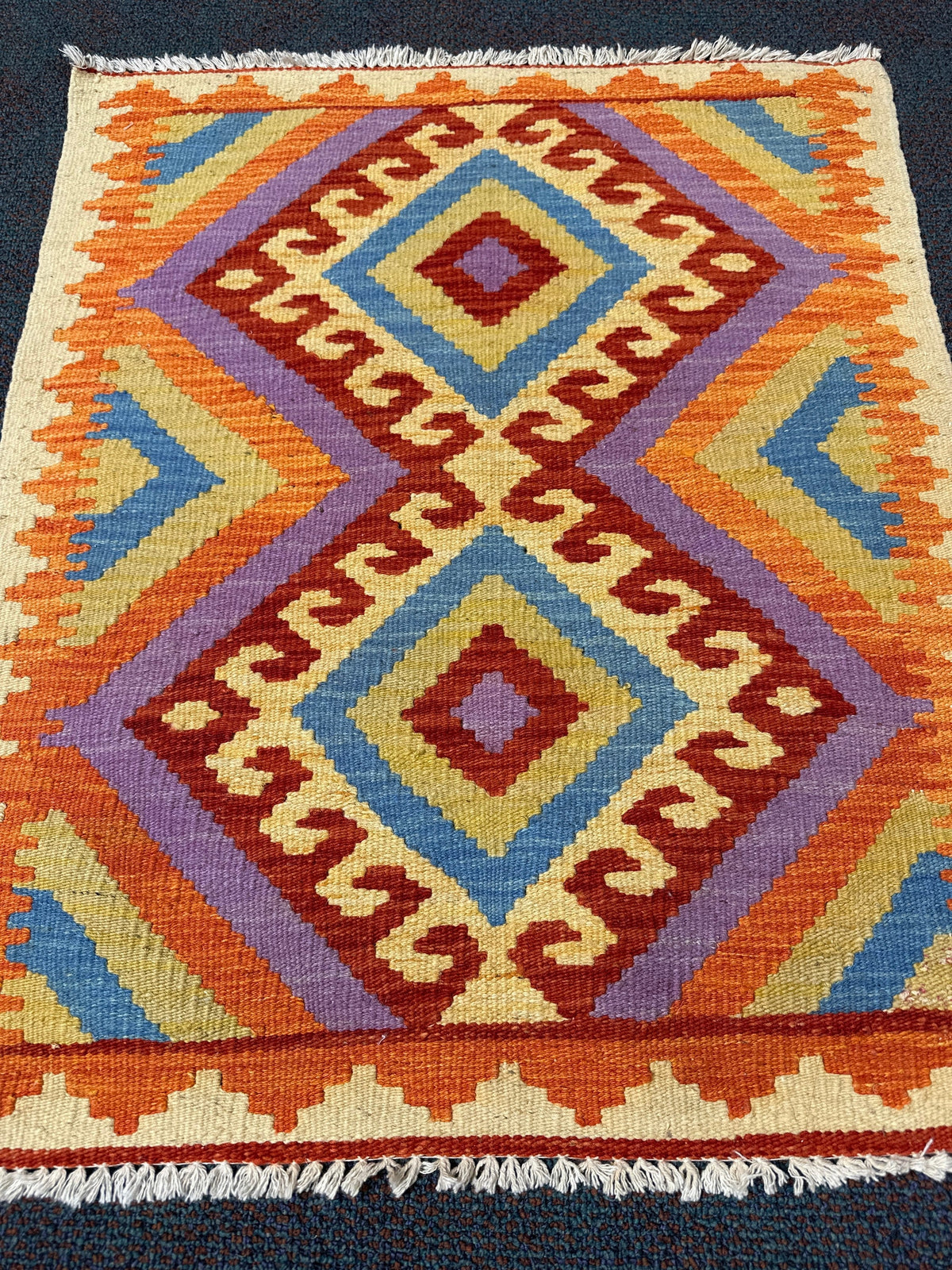 Chobi Kilim Rug - 80 cm x 66 cm