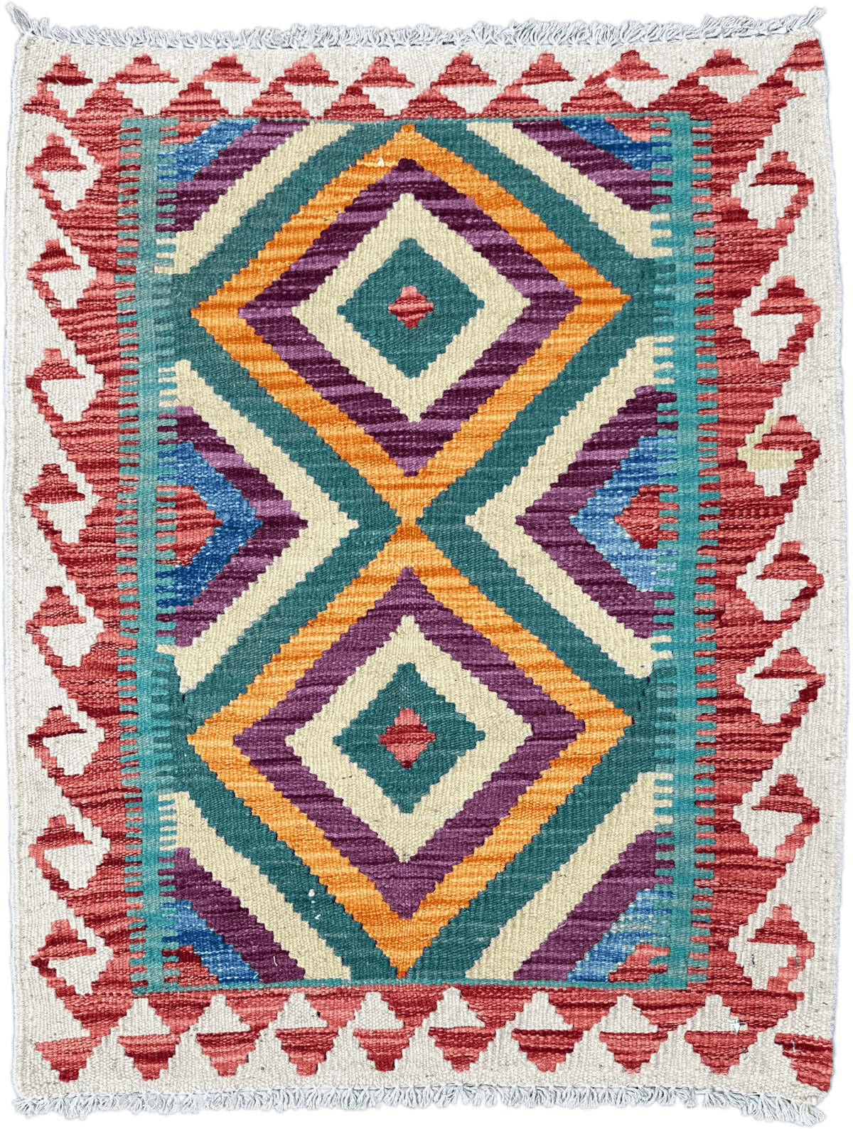 Chobi Kilim Rug - 86 cm x 65 cm