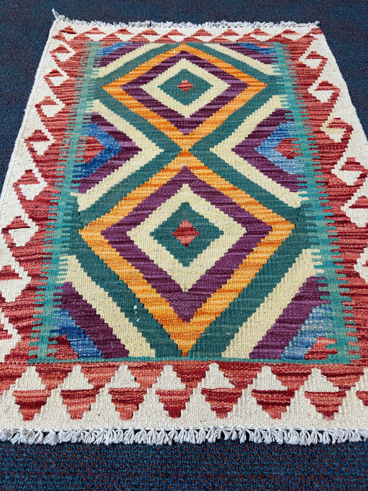 Chobi Kilim Rug - 86 cm x 65 cm