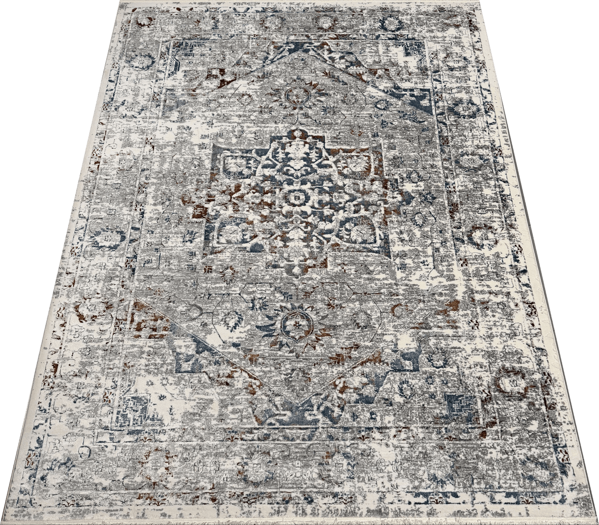 Bohemian Paradise Classic Vintage Grey Multi Rug