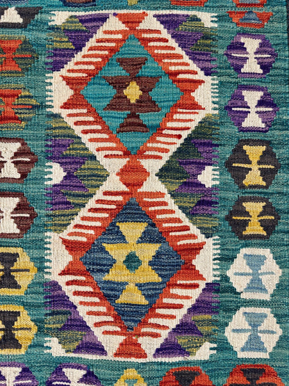 Chobi Kilim Rug - 90 cm x 62 cm