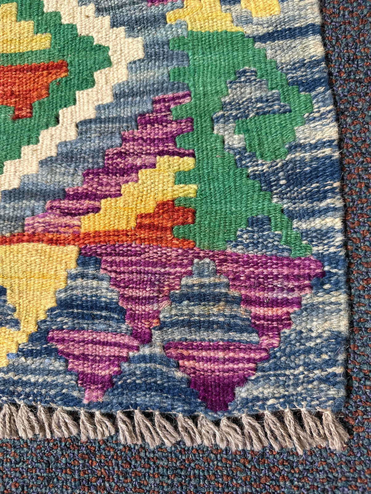 Chobi Kilim Rug - 89 cm x 63 cm