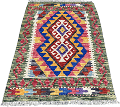 Chobi Kilim Rug - 92 cm x 61 cm