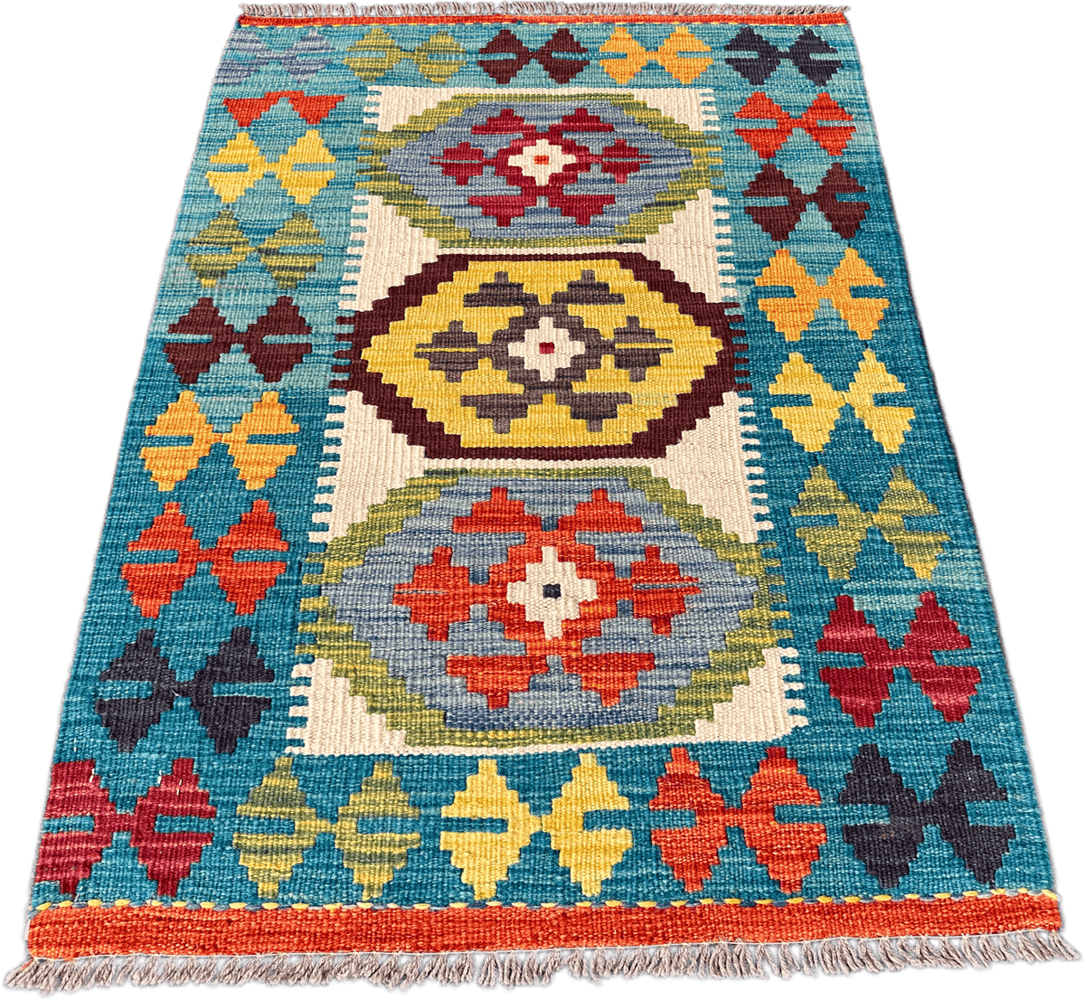 Chobi Kilim Rug - 91 cm x 61 cm