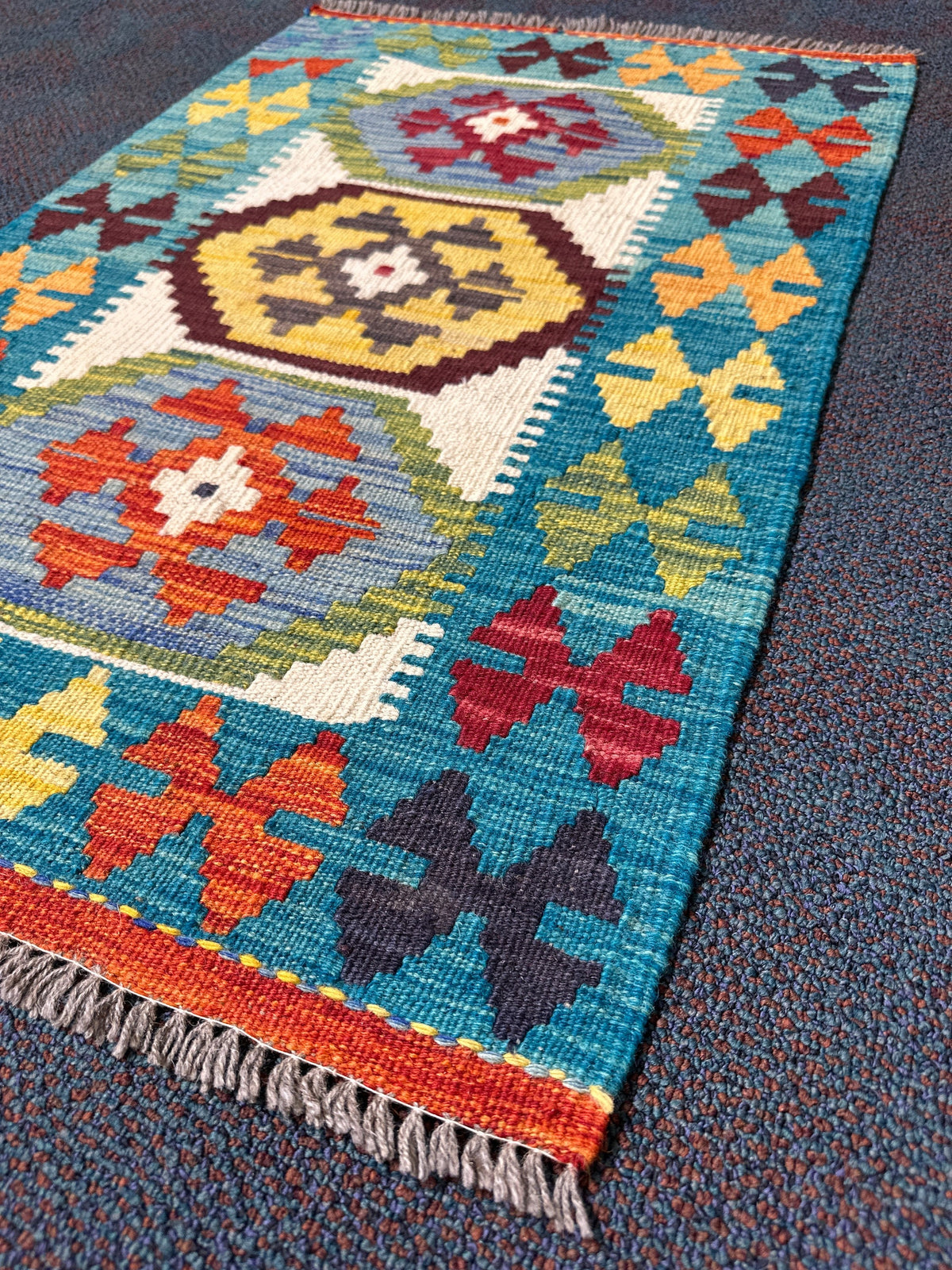 Chobi Kilim Rug - 91 cm x 61 cm
