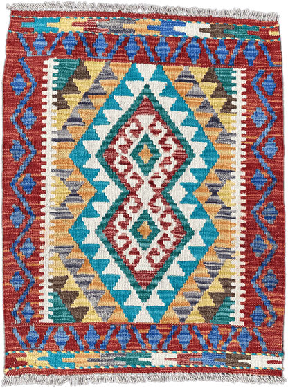 Chobi Kilim Rug - 83 cm x 64 cm
