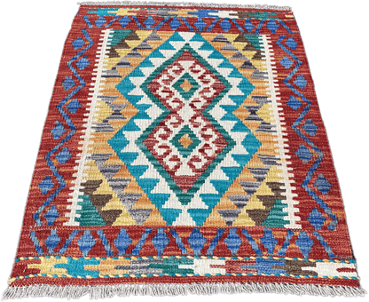 Chobi Kilim Rug - 83 cm x 64 cm