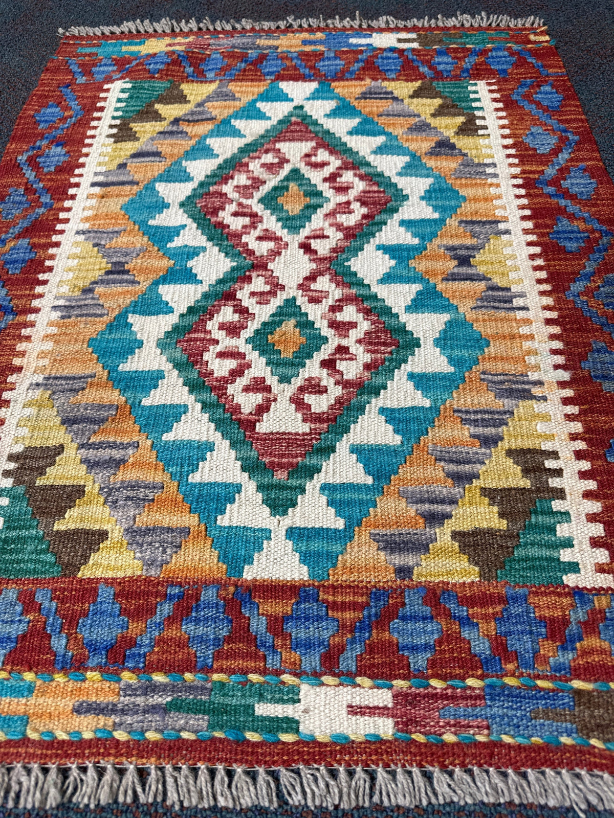 Chobi Kilim Rug - 83 cm x 64 cm