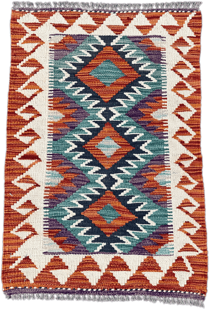 Chobi Kilim Rug - 85 cm x 58 cm