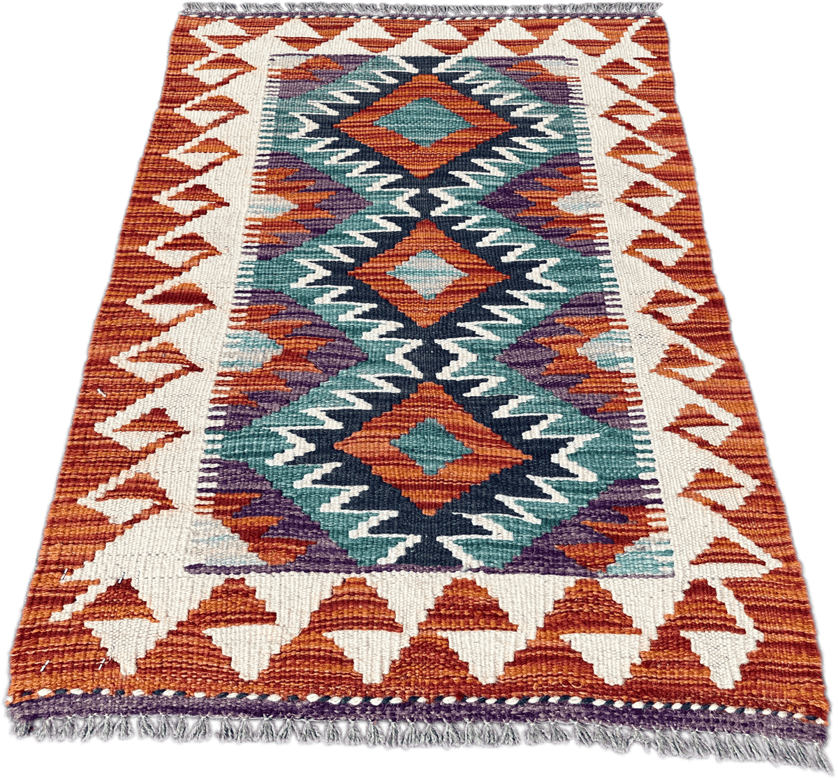 Chobi Kilim Rug - 85 cm x 58 cm
