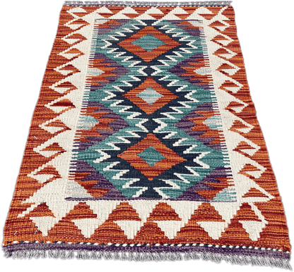 Chobi Kilim Rug - 85 cm x 58 cm