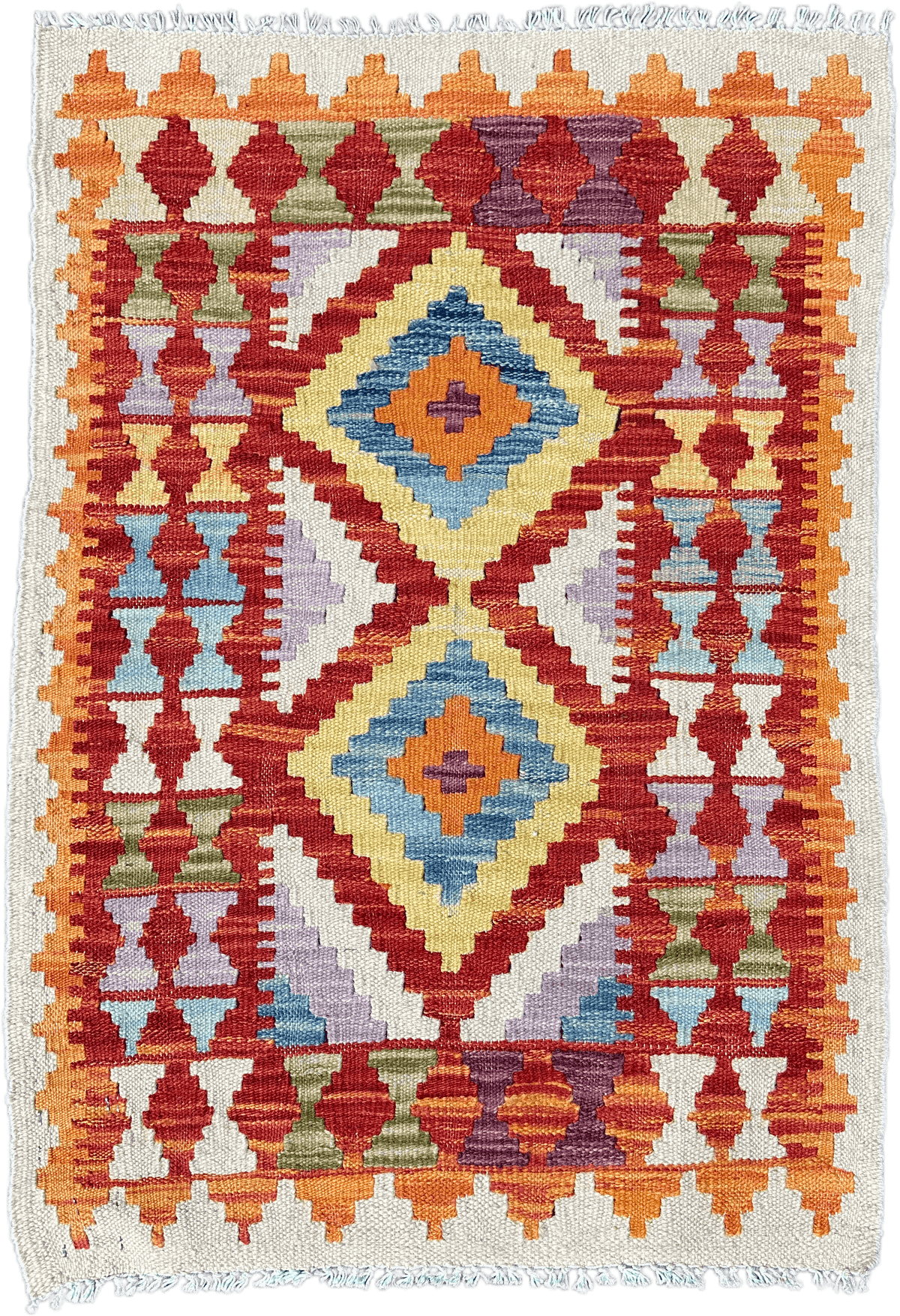 Chobi Kilim Rug - 86 cm x 59 cm