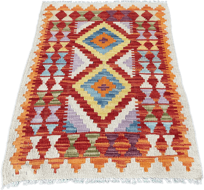 Chobi Kilim Rug - 86 cm x 59 cm