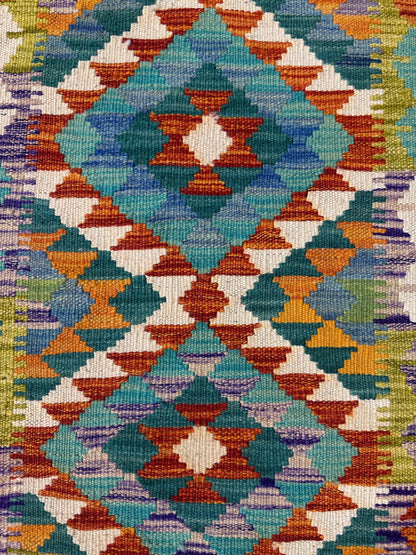 Chobi Kilim Rug - 82 cm x 62 cm