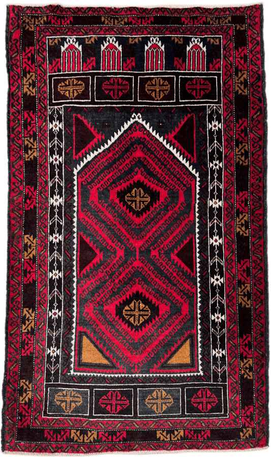 Baluchi Rug - 148 cm x 88 cm