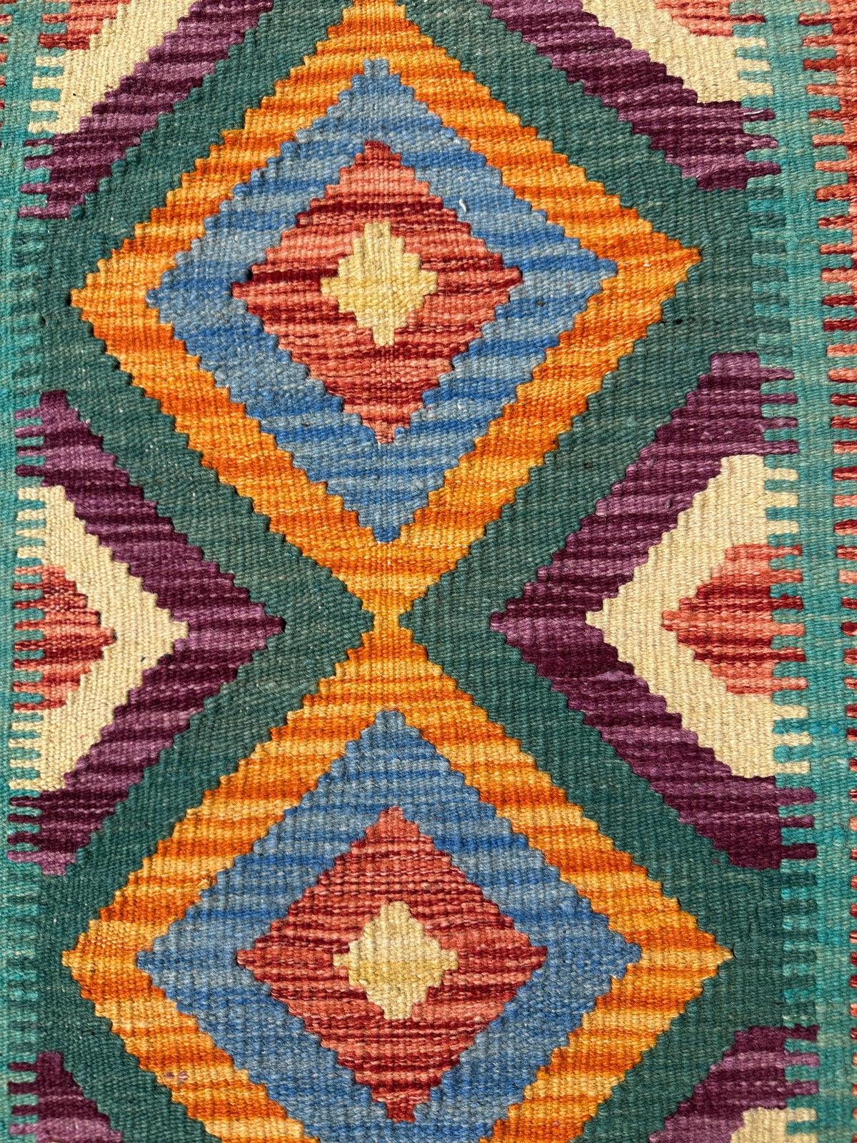 Chobi Kilim Rug - 87 cm x 60 cm