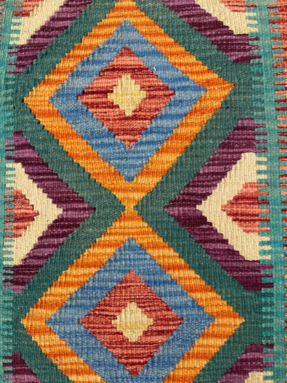 Chobi Kilim Rug - 87 cm x 60 cm