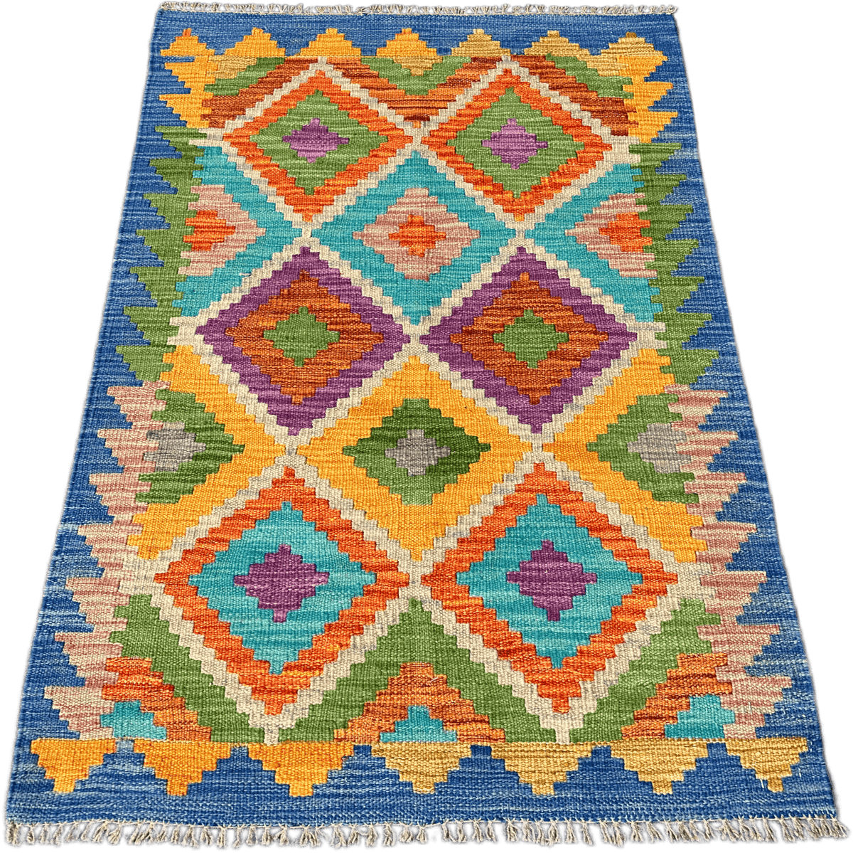 Chobi Kilim Rug - 124 cm x 78 cm