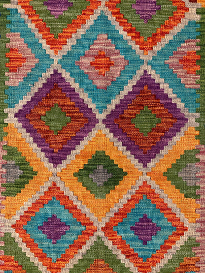 Chobi Kilim Rug - 124 cm x 78 cm