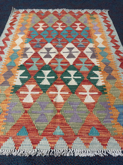 Chobi Kilim Rug - 118 cm x 77 cm