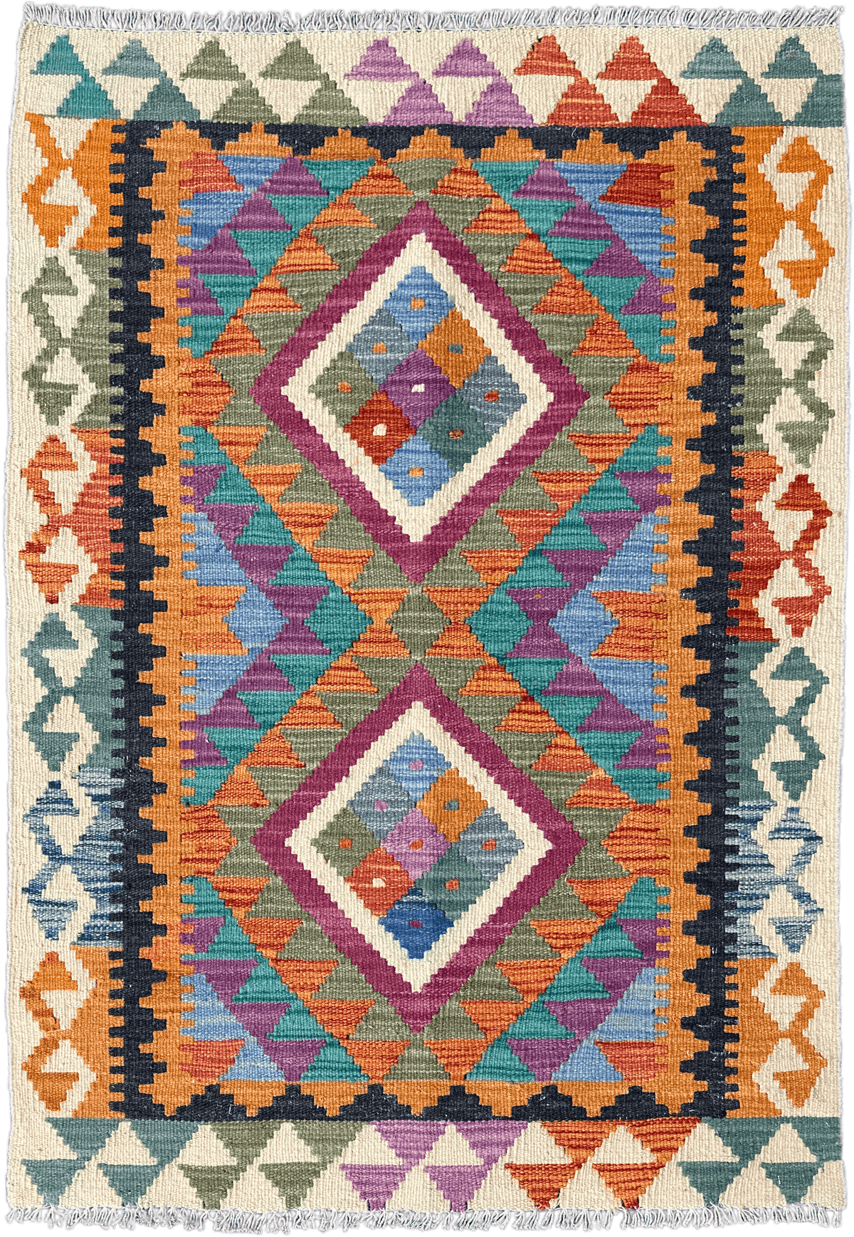 Chobi Kilim Rug - 116 cm x 84 cm