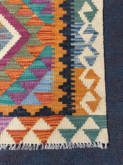 Chobi Kilim Rug - 116 cm x 84 cm