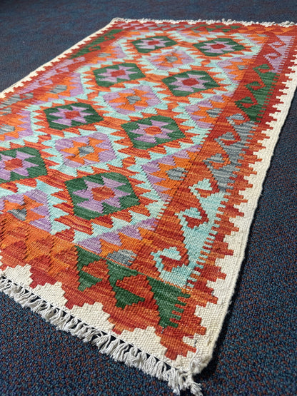 Chobi Kilim Rug - 120 cm x 85 cm