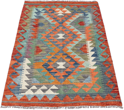 Chobi Kilim Rug - 124 cm x 88 cm