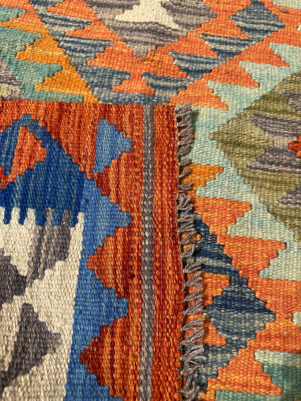 Chobi Kilim Rug - 124 cm x 88 cm