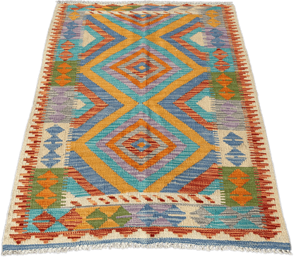 Chobi Kilim Rug - 118 cm x 88 cm