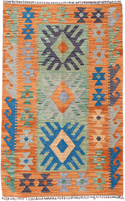 Chobi Kilim Rug - 128 cm x 81 cm