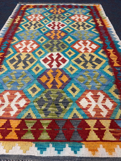 Chobi Kilim Rug - 168 cm x 103 cm