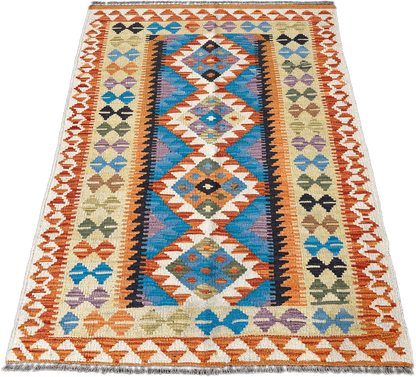 Chobi Kilim Rug - 142 cm x 95 cm