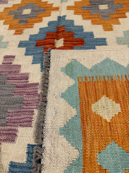 Chobi Kilim Rug - 184 cm x 119 cm