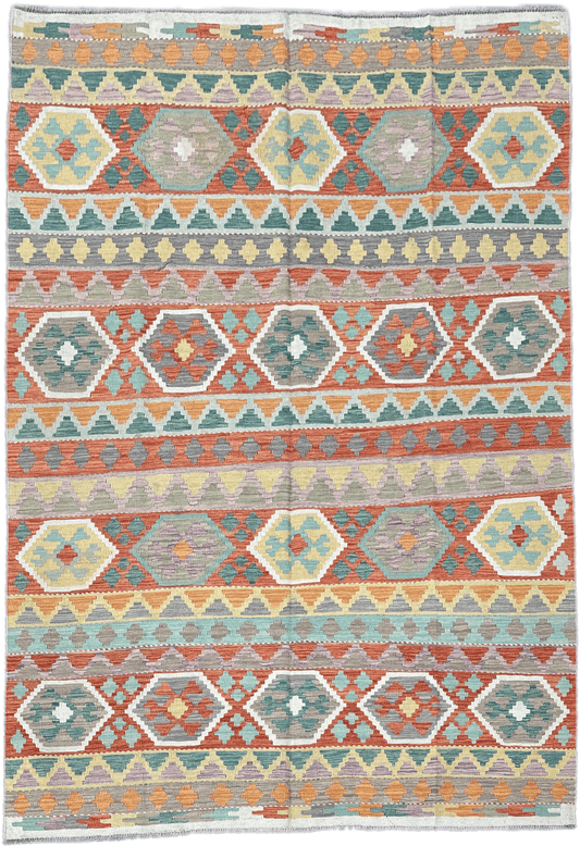 Chobi Kilim Rug - 254 cm x 174 cm