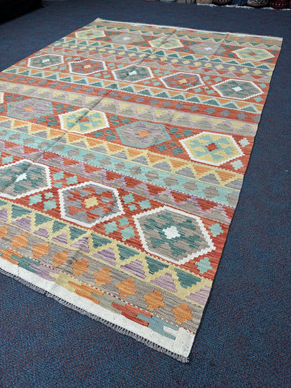 Chobi Kilim Rug - 254 cm x 174 cm