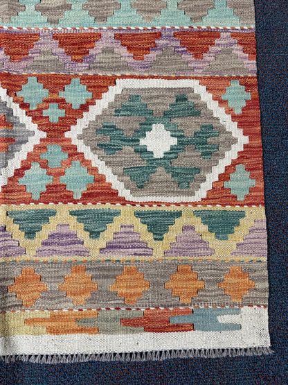 Chobi Kilim Rug - 254 cm x 174 cm