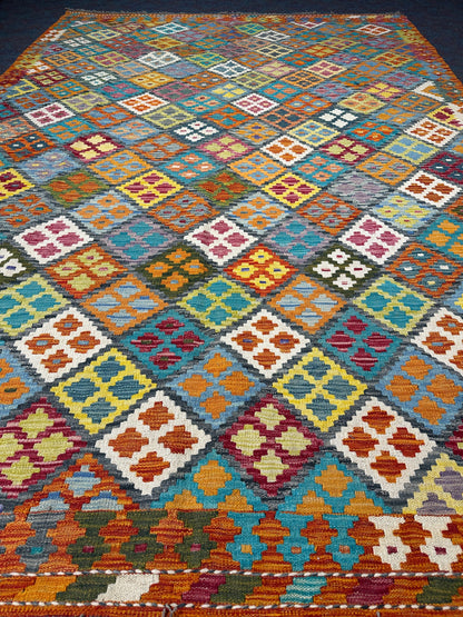 Chobi Kilim Rug - 300 cm x 207 cm
